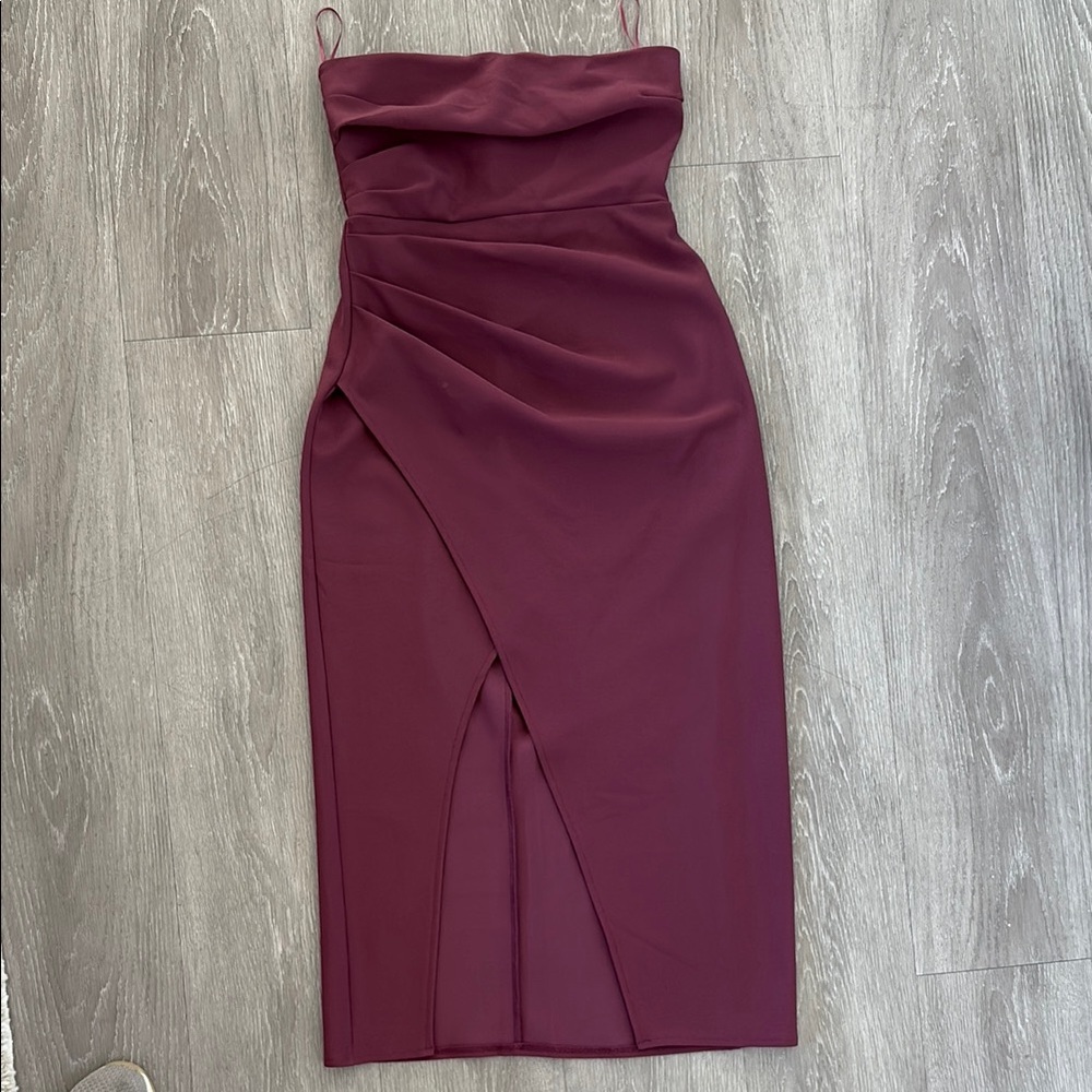 Strapless Midi Dress
